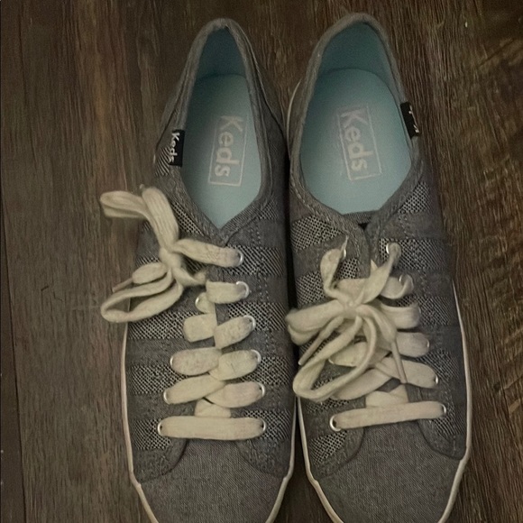 Keds Shoes - Keds Gray and White Classic Sneakers